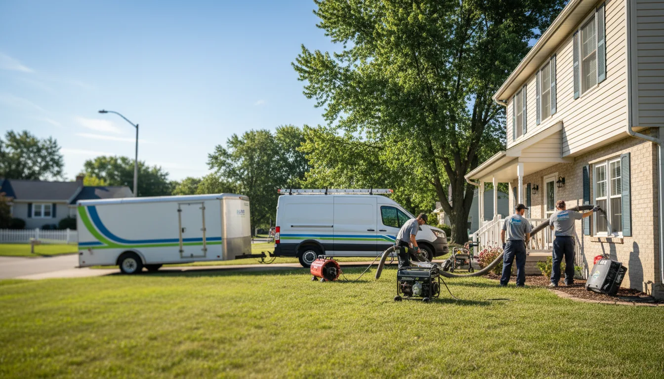 Flooded Basement Restoration And Cleanup With Repair in Smithville, IN near me